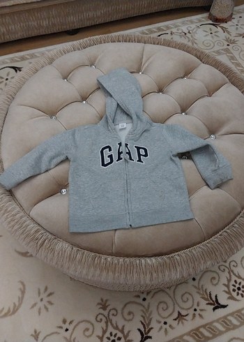 Gri Kapüşonlu Erkek Çocuk Sweatshirt