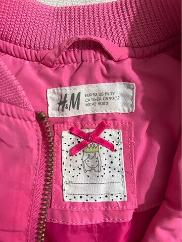 H&M Bomber ceket çok tatlı çok az kullanıdı