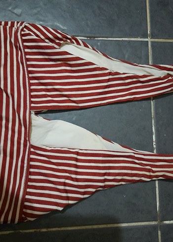 Penti Çizgili Kırmızı Kadın Bikini Üstü - Görsel 2