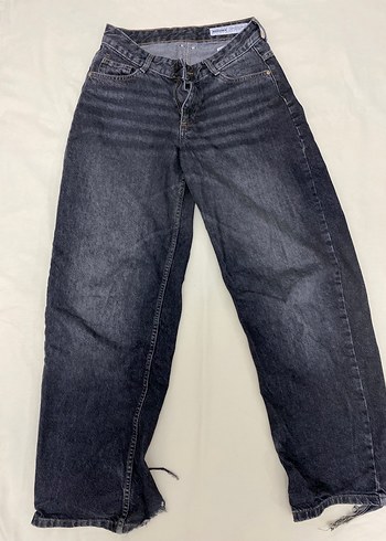 Bershka Vintage Gorunum Dusuk Bel Jean