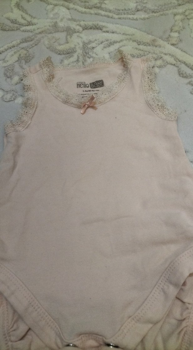 Dantelli Kolsuz Bebek Body - Görsel 2