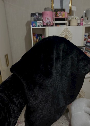 Siyah Kadın Midi Boy Kürk Detaylı Etek - Görsel 4