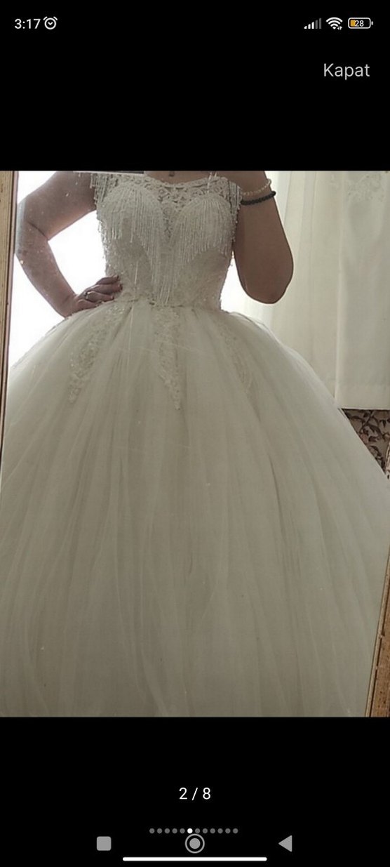 Modern Prenses Gelinlik tablet telefonla takasa açıktır - Görsel 2