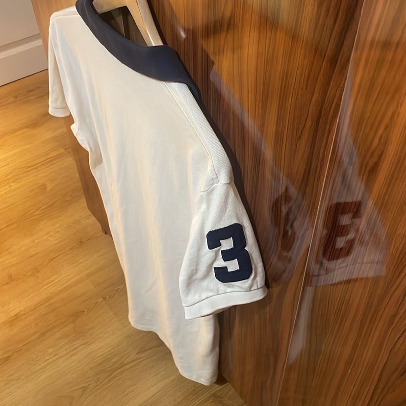 Erkek Beyaz Polo Tişört - Görsel 3