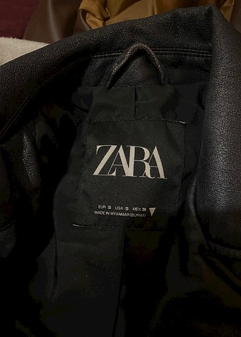 Kadın Siyah Deri Biker Ceket - Görsel 2