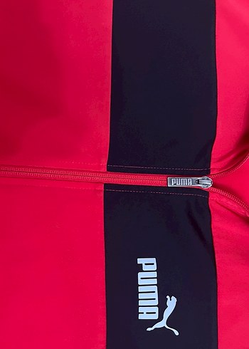 Kırmızı Puma Fermuarlı Erkek Sweatshirt hırka - Görsel 3