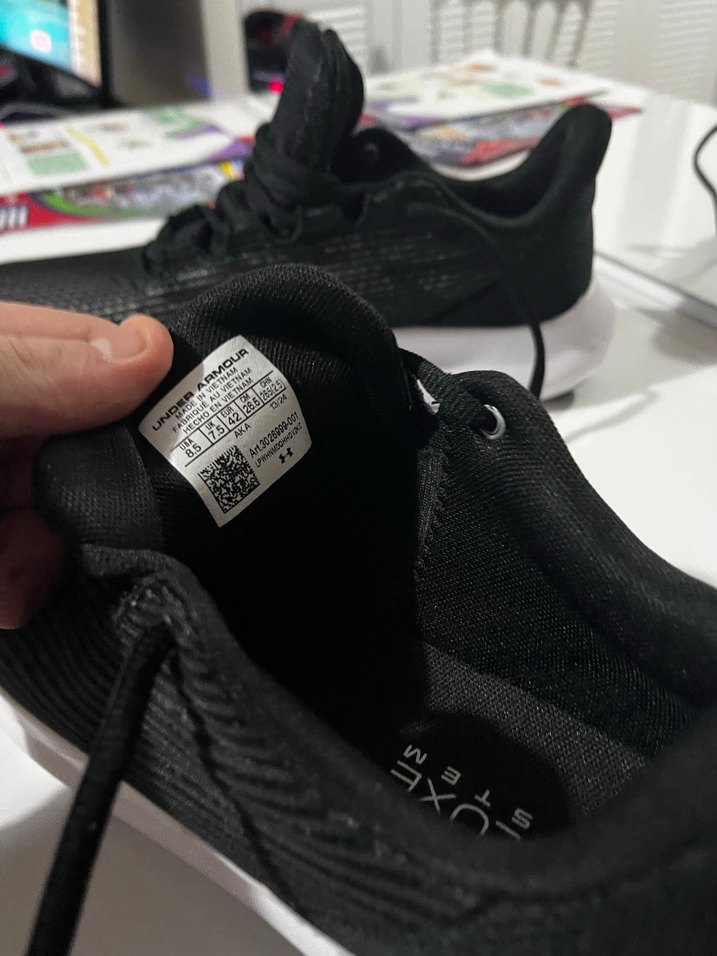 Siyah Under Armour Spor Ayakkabı sıfır ürün - Görsel 4