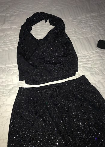 Parlak Siyah Kadın Kumaş Pantolon - Görsel 3