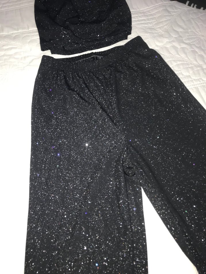 Parlak Siyah Kadın Kumaş Pantolon - Görsel 4