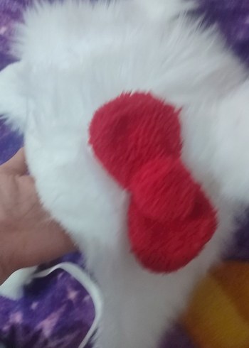 hello kittyli peluş şapka - Görsel 2