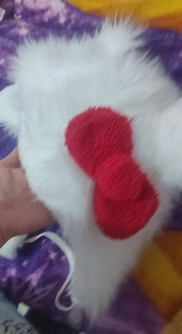 hello kittyli peluş şapka - Görsel 2