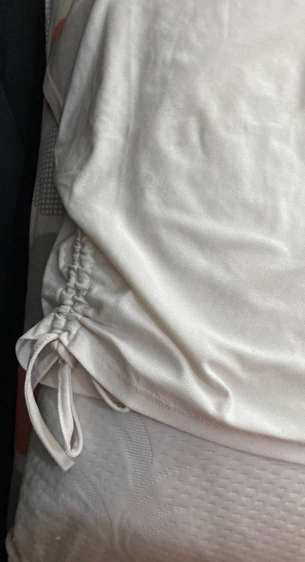 Beyaz Kısa Kollu Hamile Tişörtü - Görsel 2