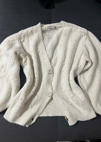 m Beden Mudo collection coquette bej kazak hırka