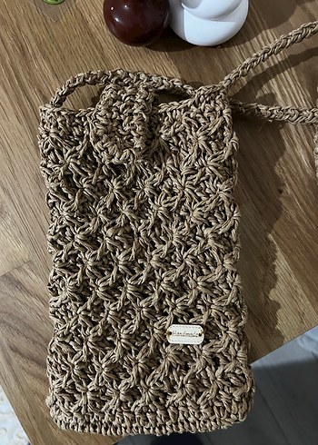 Kâğıt ip Örgü Kadın Çanta - Görsel 3