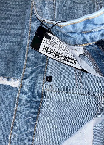 34 Beden Yırtmaçlı Uzun Denim Etek