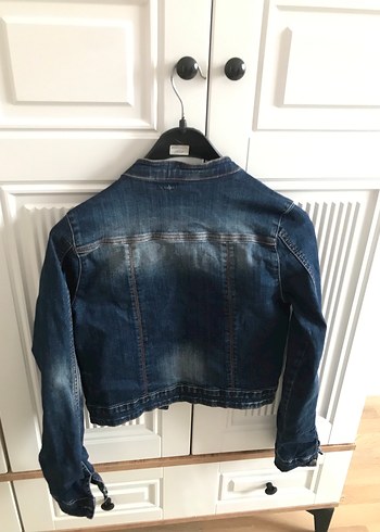 Diesel Düğmeli Koyu Mavi Kadın Denim Ceket