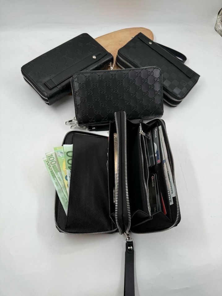 Siyah Baskılı Erkek Cüzdan - Görsel 2