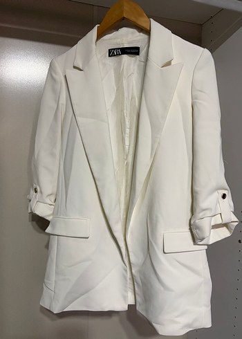 Zara Ekru Blazer Ceket