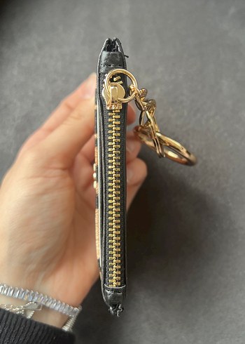 Deri Leopar Desenli Fermuarlı Kadın Cüzdanı VS - Görsel 3