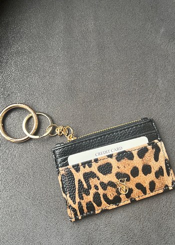 Deri Leopar Desenli Fermuarlı Kadın Cüzdanı VS - Görsel 2