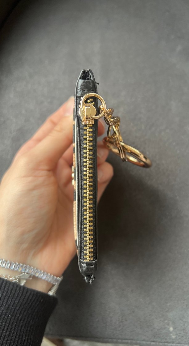 Deri Leopar Desenli Fermuarlı Kadın Cüzdanı VS - Görsel 3