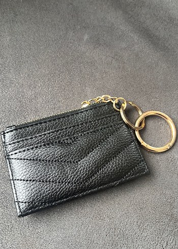 Altın Fermuarlı Deri Kadın Cüzdan VS - Görsel 3