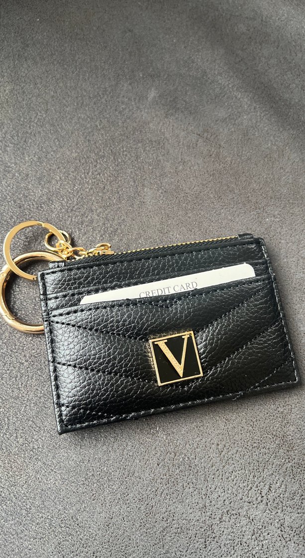 Altın Fermuarlı Deri Kadın Cüzdan VS - Görsel 2