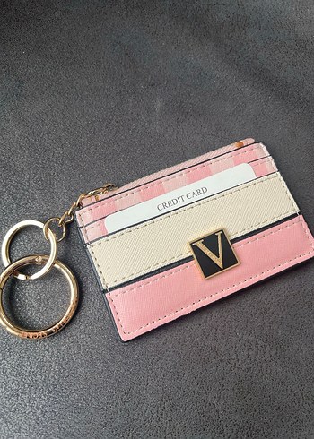 Pembe Yılan Desenli Zincir Detaylı Deri Kadın Cüzdan - Görsel 5