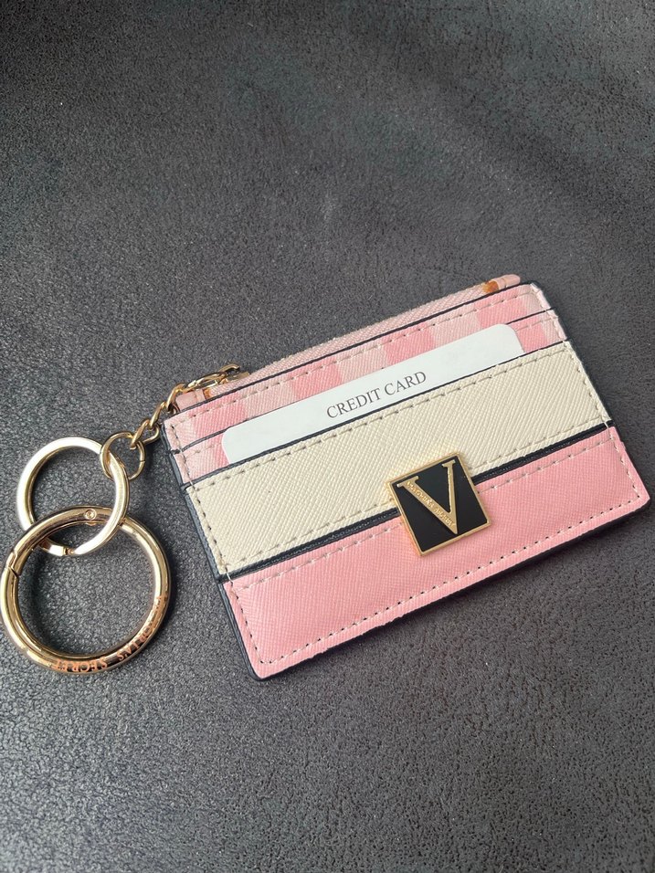 Pembe Yılan Desenli Zincir Detaylı Deri Kadın Cüzdan - Görsel 5