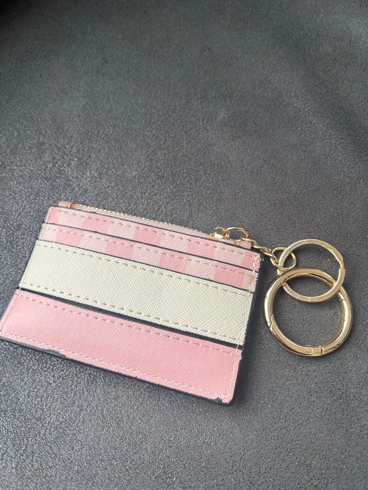 Pembe Yılan Desenli Zincir Detaylı Deri Kadın Cüzdan - Görsel 2