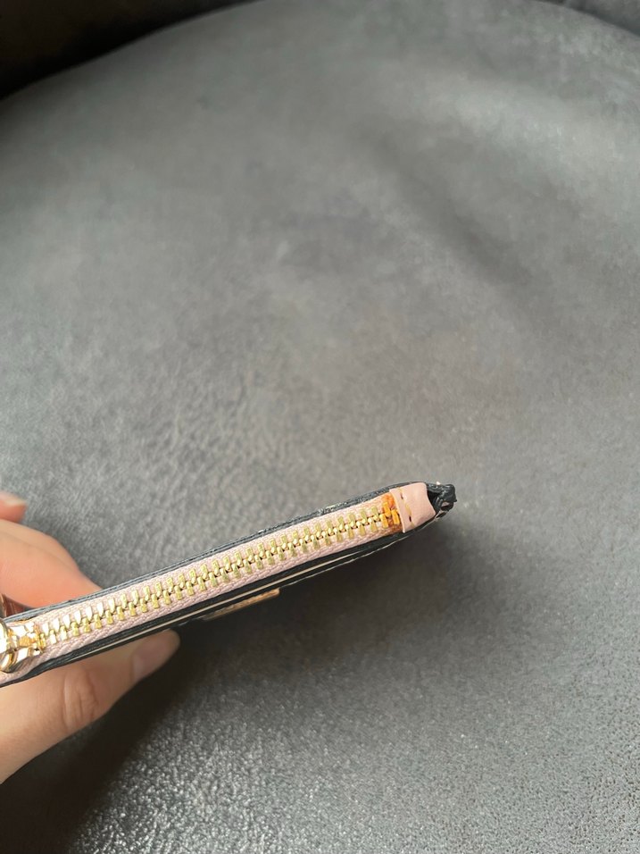 Pembe Yılan Desenli Zincir Detaylı Deri Kadın Cüzdan - Görsel 3