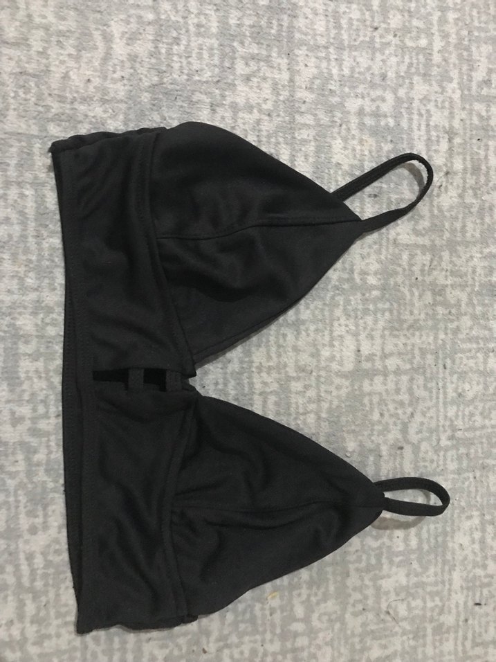 Siyah Strappy İp Askılı Bikini Takımı - Görsel 2