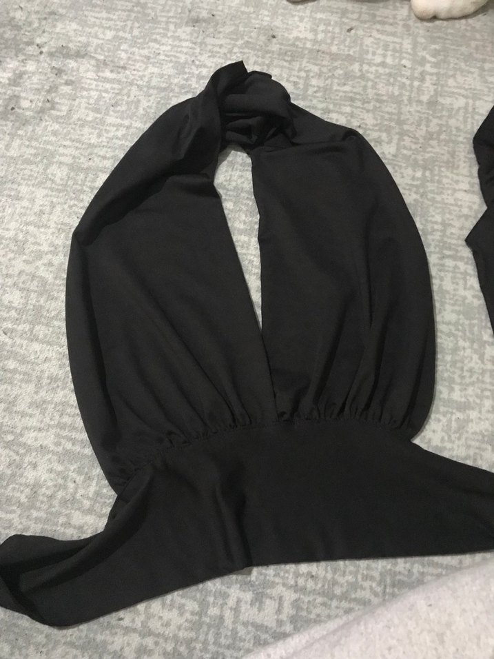 Gri Drapeli Boğazlı Hamile Bluzu - Görsel 2