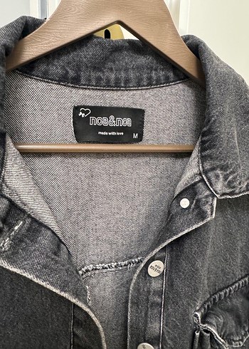 Gri kot ceket - Görsel 3