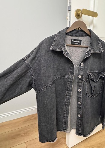 Gri kot ceket - Görsel 2