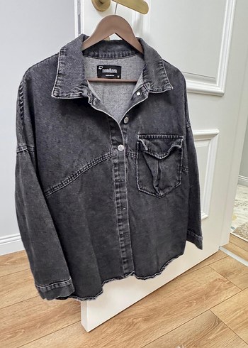 Gri kot ceket - Görsel 4