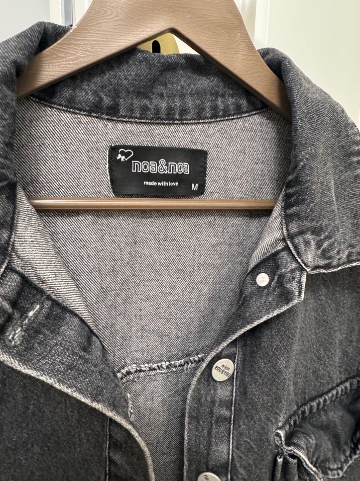 Gri kot ceket - Görsel 3