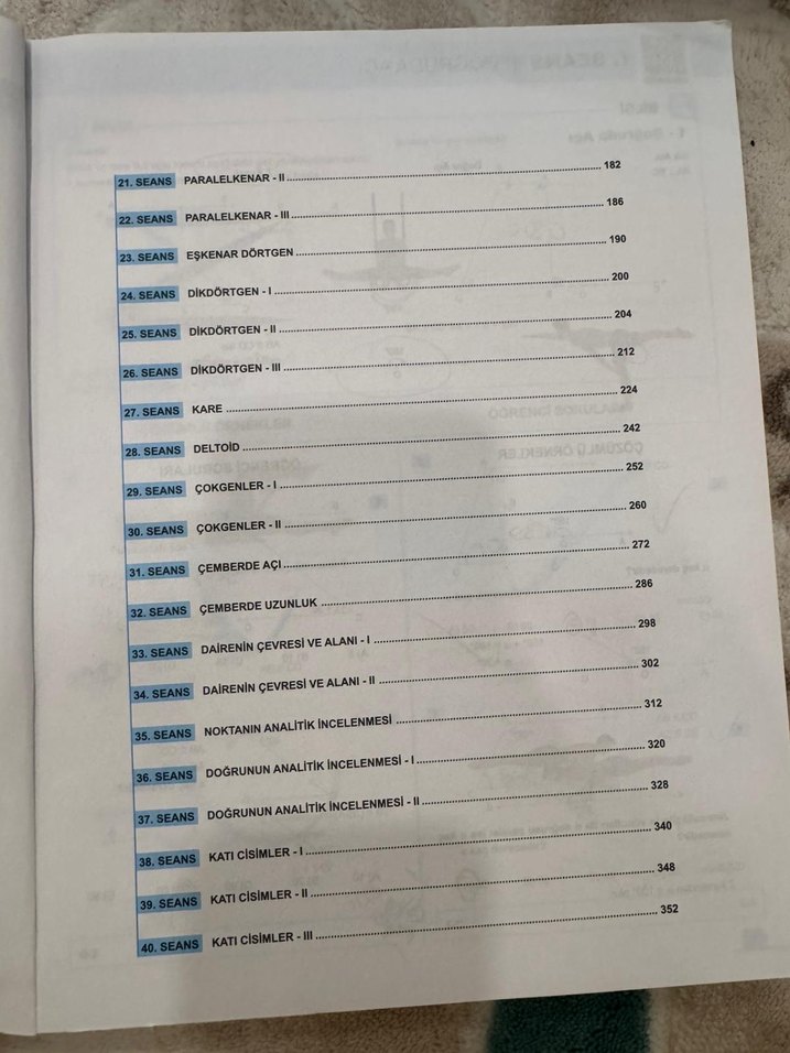 TYT Geometri 40 Seans Soru Bankası - Görsel 3
