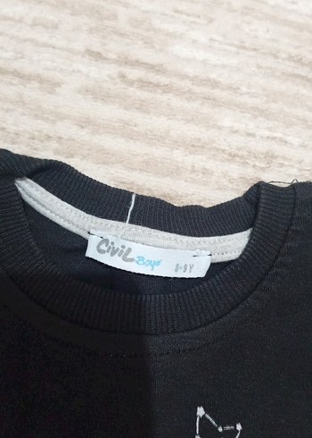 Siyah Erkek Çocuk Uzun Kollu pijama takımı - Görsel 2