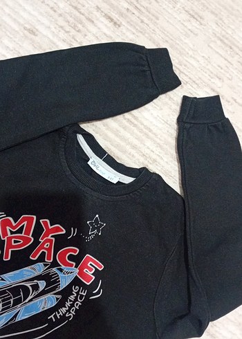 Siyah Erkek Çocuk Uzun Kollu pijama takımı - Görsel 3