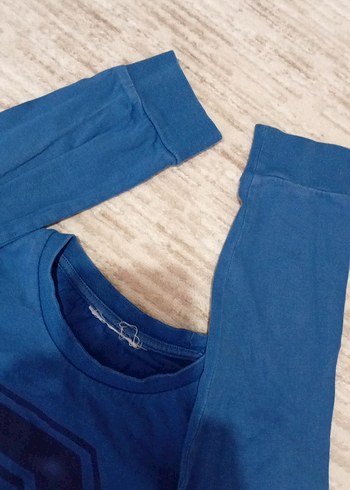 Erkek Çocuk Mavi Süpermen Pijama takımı - Görsel 2