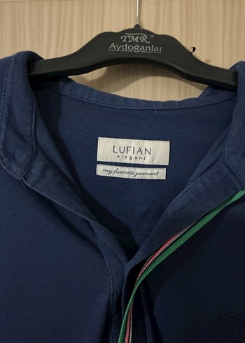 Lufian Lacivert Pamuklu Erkek Oversize Tshirt