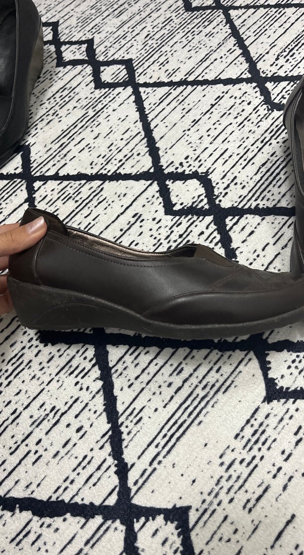 Kadın kahverengi günlük ayakkabı - Görsel 2