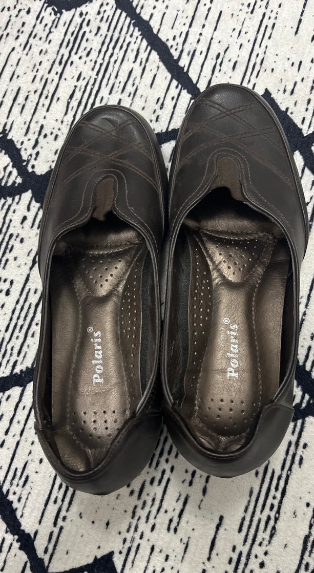 Kadın kahverengi günlük ayakkabı - Görsel 3