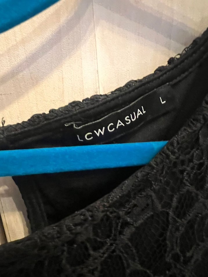 Siyah Dantel Midi Straplez Gotik Kadın Elbise - Görsel 3