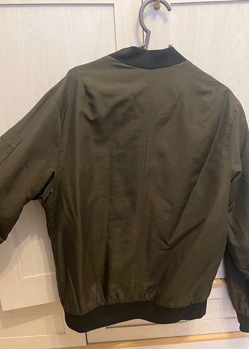Koton Fermuarlı Koyu Yeşil Kadın Bomber Ceket