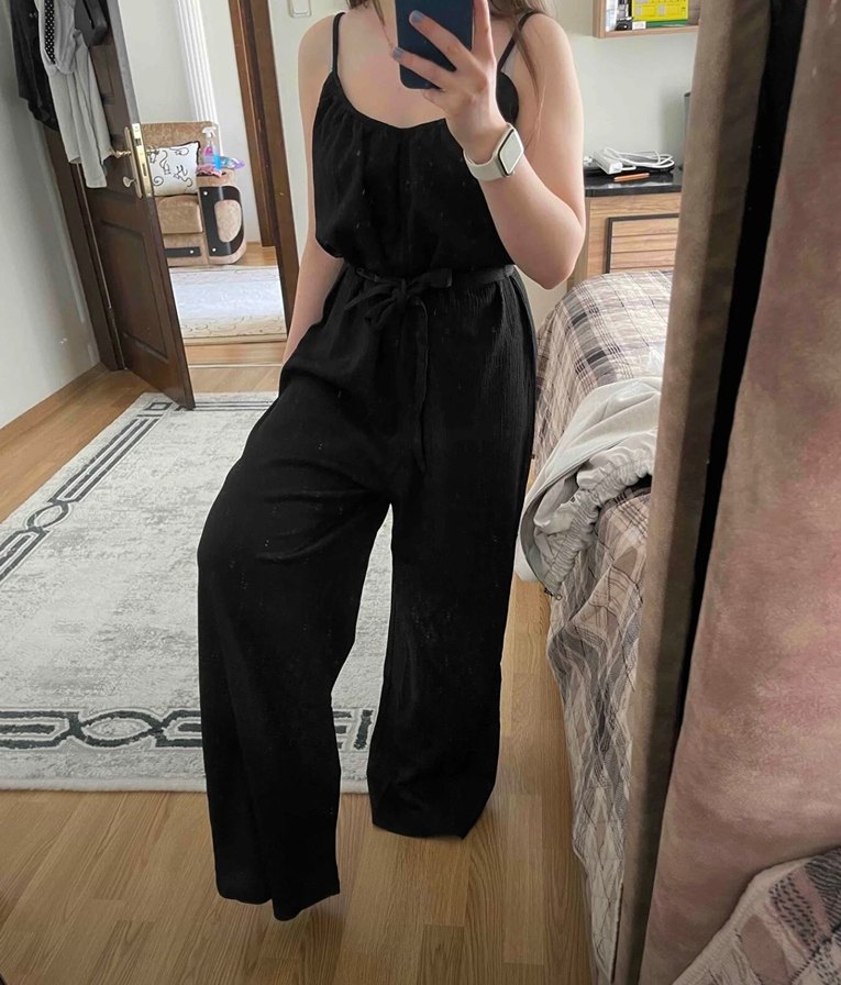 H&M Kuşaklı Tulum - Görsel 3