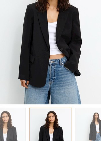 Pull & Bear Basic Blazer Ceket - Görsel 2