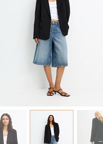 Pull & Bear Basic Blazer Ceket - Görsel 3