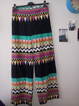 Batik etnik desenli bol pantolon